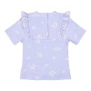 Set van UV t-shirt en broekje - Short sleeve swim shirt and bottoms dreamy lavender (stapelkorting)